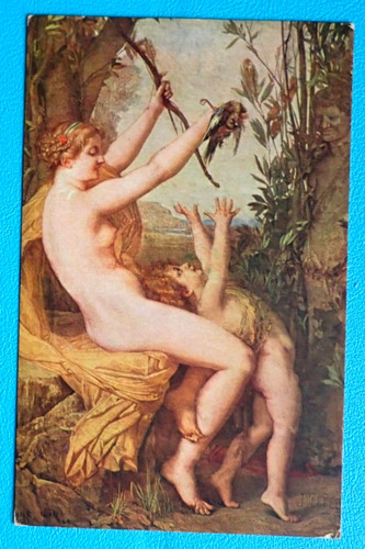 Cpa 1900 tableau femme nue - cpa,