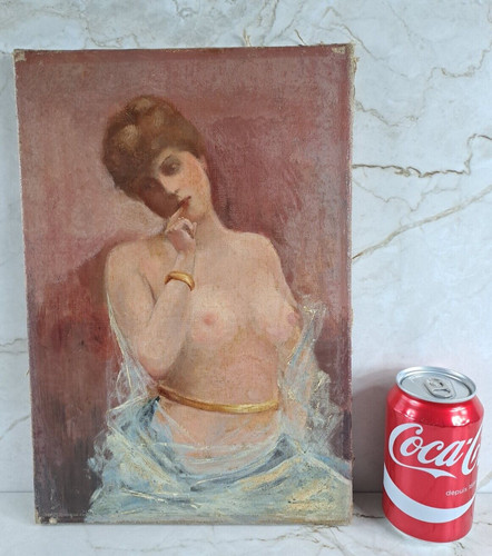 Ancienne huile sur toile - ancienne,