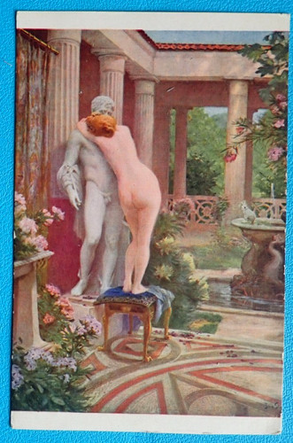 Cpa 1900 tableau femme - 1900, nue