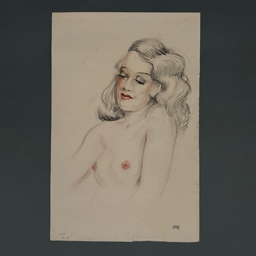 Dessin sur papier 1900 buste