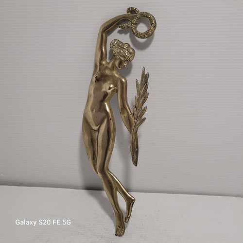 Plaque bronze femme 1900 - femme,