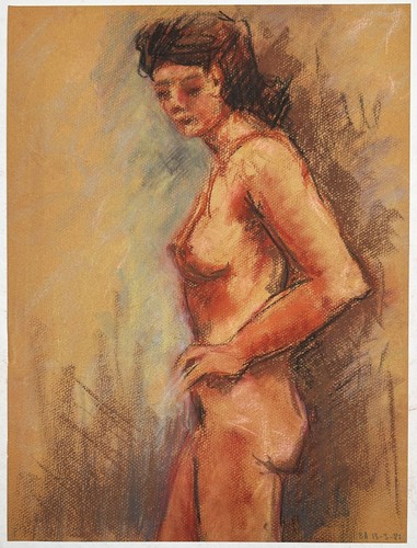 Dessin acte nude - dessin, femme