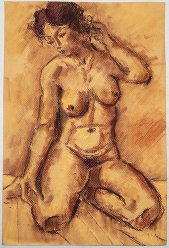 Dessin akt nud - femme, nue