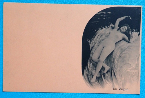 Cpa 1900 femme nue - cpa, vague