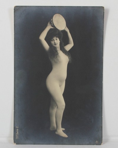 Cpa ancienne femme nue pose - cpa,