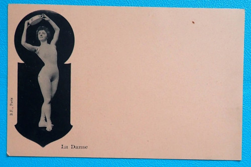 Cpa 1900 femme nue danse - 1900, la