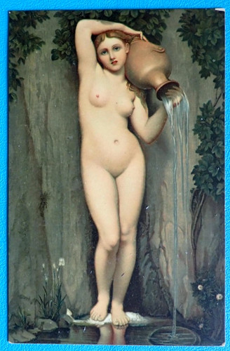 Cpa 1900 tableau femme - 1900,