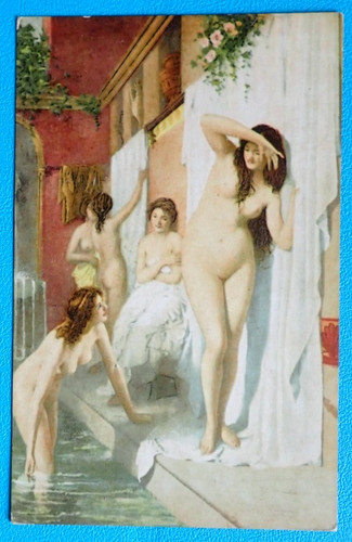 Cpa 1900 tableau femmes - 1900, nues